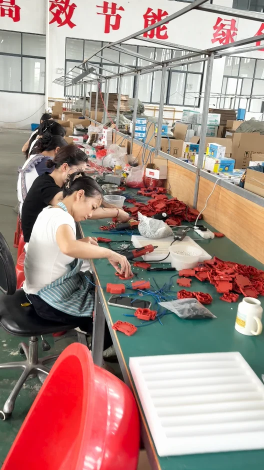 Ritchwave workers assembling thermal aerosol fire extinguishing device components